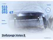 Stoßstange hinten BMW 5er (E39) 51128159367