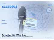 Schalter für Wischer PEUGEOT 206 Schrägheck (2A/C) 96049597ZL 61580003