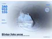 Blinker links vorne VW Passat B3/B4 (3A2, 35I) 3A0953155