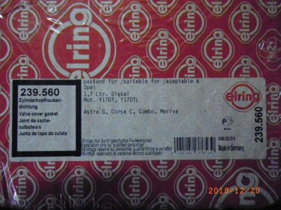 Zylinderkopfdichtung OPEL Astra G CC (T98) 239.560 Bild Zylinderkopfdichtung OPEL Astra G CC (T98) 239.560