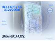 ( Relais HELLA 12V BMW 2er (E10) 1.6 63 kW (12.2067–12.1971) 221911 HELLA 91/18-3 12V 200W
