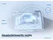 Hauptscheinwerfer rechts FORD Sierra (GBG, GBG 4)