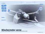 Wischermotor vorne PEUGEOT 206 Schrägheck (2A/C) 0390241523