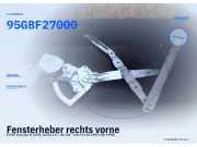Fensterheber rechts vorne FORD Scorpio II (GFR, GGR) 95GBF27000