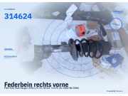 Federbein rechts vorne FIAT Stilo Multi Wagon (192) 32S90A 314624