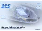 Hauptscheinwerfer rechts VW Golf V (1K) 1EG247007-02