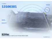 Kühler OPEL Corsa C (X01) 13100381