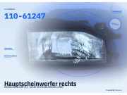 Hauptscheinwerfer rechts MAZDA 323 III (BF) 110-61247