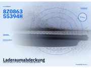 Laderaumabdeckung AUDI A2 (8Z) 8Z086355394H