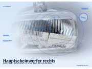 Hauptscheinwerfer rechts FORD Fiesta I (WFBT, GFBT)