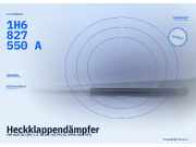Heckklappendämpfer VW Golf III (1H) 1H6827550A