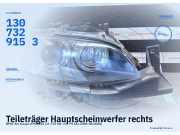 Teileträger Hauptscheinwerfer rechts BMW 3er Coupe E92 7162142 Halterung defekt 1307329153