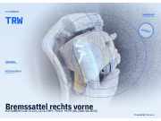 Bremssattel rechts vorne MITSUBISHI Colt VI (Z2, Z3) TRW