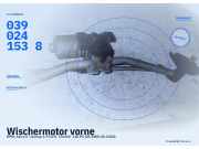 Wischermotor vorne OPEL Astra H Twintop 0390241538