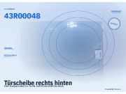 Türscheibe rechts hinten FIAT Multipla (186) 43R00048