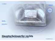 Hauptscheinwerfer rechts OPEL Corsa A CC (S83)