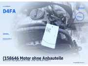 (158646 Motor ohne Anbauteile KIA Cerato I Schrägheck (LD) D4FA) D4FA