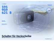 Schalter für Heckscheibe VW Golf II (19E) 191959621B