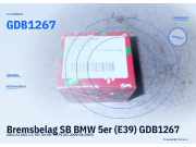 Bremsbelag SB BMW 5er (E39) GDB1267