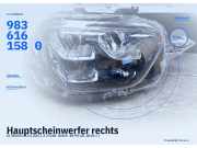 Hauptscheinwerfer rechts CITROEN C3 III (SX) 9836161580