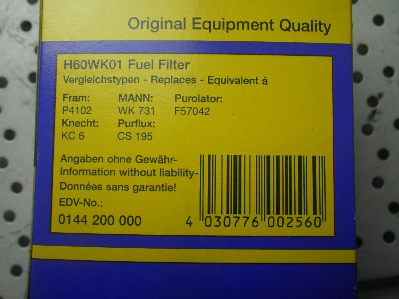 Kraftstofffilter SONSTIGER HERSTELLER Sonstiges Modell