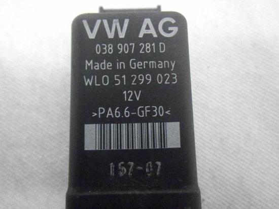 Relais für Glühanlage VW Fox Schrägheck (5Z) 038907281D Bild Relais für Glühanlage VW Fox Schrägheck (5Z) 038907281D