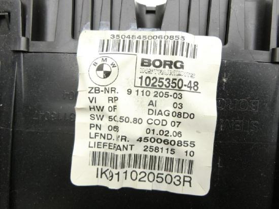 BMW E91 330XD 05-08 3,0D 170KW instrument Tacho Bild BMW E91 330XD 05-08 3,0D 170KW instrument Tacho