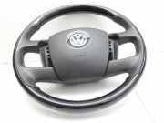 VW Phaeton 3D 10-16 Leder Lenkrad Schwarz mit Airbag