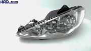Scheinwerfer mit Blinker komplett Links 962866880 Peugeot 206 CC 110 2KFX/2NFZ/ 206 Cabrio