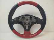 Peugeot 206 CC Lenkrad Leder Lederlenkrad rot schwarz gelocht