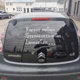 Heckscheibe Scheibe hinten Heckklappe Klappe hinten dunkel getönt Citroen C1