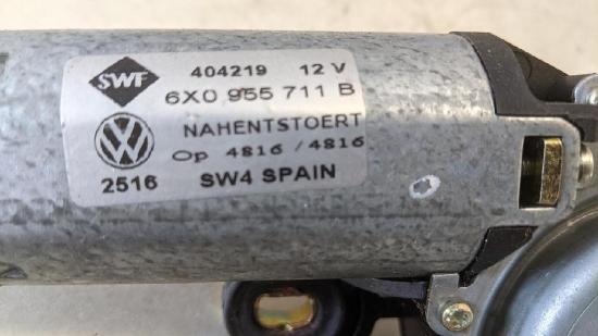 Seat Arosa 6H Heckwischermotor 6X0955711B Wischermotor hinten Bild Seat Arosa 6H Heckwischermotor 6X0955711B Wischermotor hinten