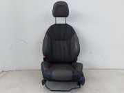 Peugeot 2008 I CU Sitz vorn links Fahrersitz Kunstleder Stoff braun Heizung