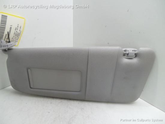 BMW 318i E46 Coupe Bj.2000 Sonnenblende links grau Bild BMW 318i E46 Coupe Bj.2000 Sonnenblende links grau