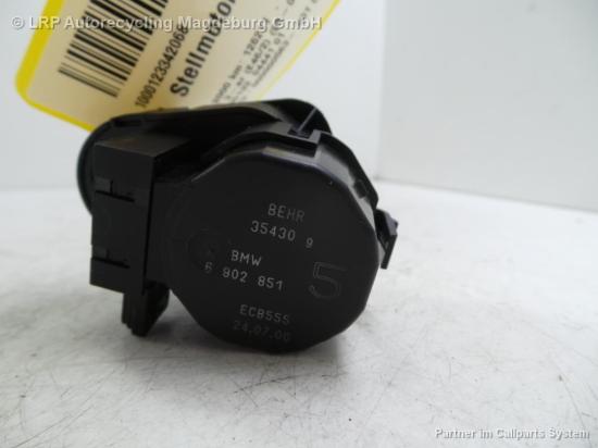 BMW 318i E46 Coupe Bj.2000 Stellmotor Hezungsgebläse 6902854 Bild BMW 318i E46 Coupe Bj.2000 Stellmotor Hezungsgebläse 6902854