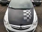Opel Corsa D 06-14 Motorhaube Bonnet Deckel vorn Haube Casablancaweiss beklebt