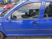 VW Golf 4 original Tür vorn links LA5C Surfblau 5-Türer Rohbau Bj.2001 
