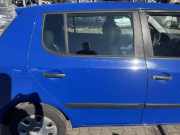 Skoda Fabia 2 5J original Tür hinten rechts LF5K Dynamic Blue Fließheck Rohbau Bj.2009 