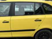 Skoda Fabia 2 original Tür hinten links LF1F Gelb Kombi Rohbau Bj.2009 