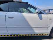 Audi A4 Cabriolet 8H original Tür vorn rechts Lichtsilber LY7W wurde Weiß foliert Rohbau Bj.2002 
