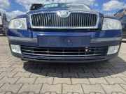 Skoda Octavia 2 1Z original Stossfänger Stoßstange vorne mit Nebelscheinwerfern LF5Q Stormblau Metallic Bj.2008 