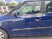 Skoda Fabia 2 5J original Tür vorn links 4711 Pacific Blue Rohbau Bj.2010 