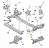 Achse hinten Citroen C3 III (SX) 1607197180