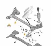 Achse hinten Citroen Berlingo II Multispace (B9) 1614089580