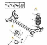 Achse hinten Peugeot 307 () 5148R9