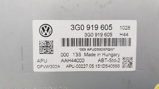 Zentrale Steuerung Multimedia 3G0919605 Volkswagen Golf VII (AUA) Schrägheck 1.4 TSI BlueMotion Technology 125 16V (CZCA(Euro 6)) 2016 CZCA(Euro 6) Bild Zentrale Steuerung Multimedia 3G0919605 Volkswagen Golf VII (AUA) Schrägheck 1.4 TSI BlueMotion Technology 125 16V (CZCA(Euro 6)) 2016 CZCA(Euro 6)