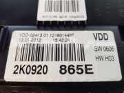 Tachoeinheit Kmh 2K0920865E Volkswagen Caddy III (2KA,2KH,2CA,2CH) Van 1.6 TDI 16V (CAYD) 2012-02 CAYD