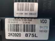 Tachoeinheit Kmh 2K0920875L Volkswagen Caddy III (2KA,2KH,2CA,2CH) Van 2.0 TDI 16V (CLCB) 2013-05 CLCB