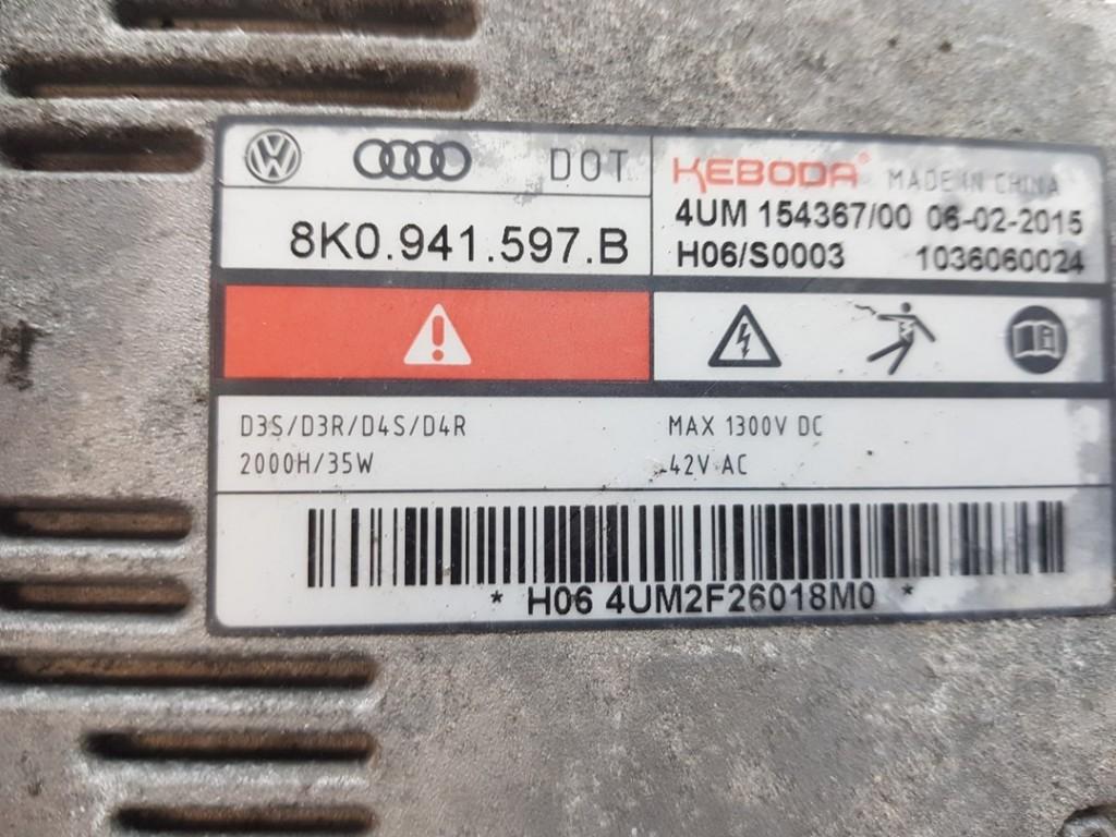 Xenon Steuergerät 8K0941597C Audi A3 Limousine (8VS/8VM) Limousine 1.4 TFSI ACT 16V (CZEA(Euro 6)) 2015-09