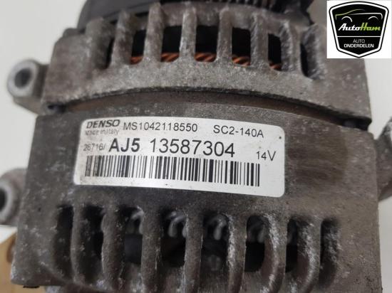 Lichtmaschine V-Snaar 13587304 Opel Astra K Schr?gheck 5-drs 1.6 CDTI 110 16V (B16DTE(Euro 6)) 2017 Bild Lichtmaschine V-Snaar 13587304 Opel Astra K Schr?gheck 5-drs 1.6 CDTI 110 16V (B16DTE(Euro 6)) 2017